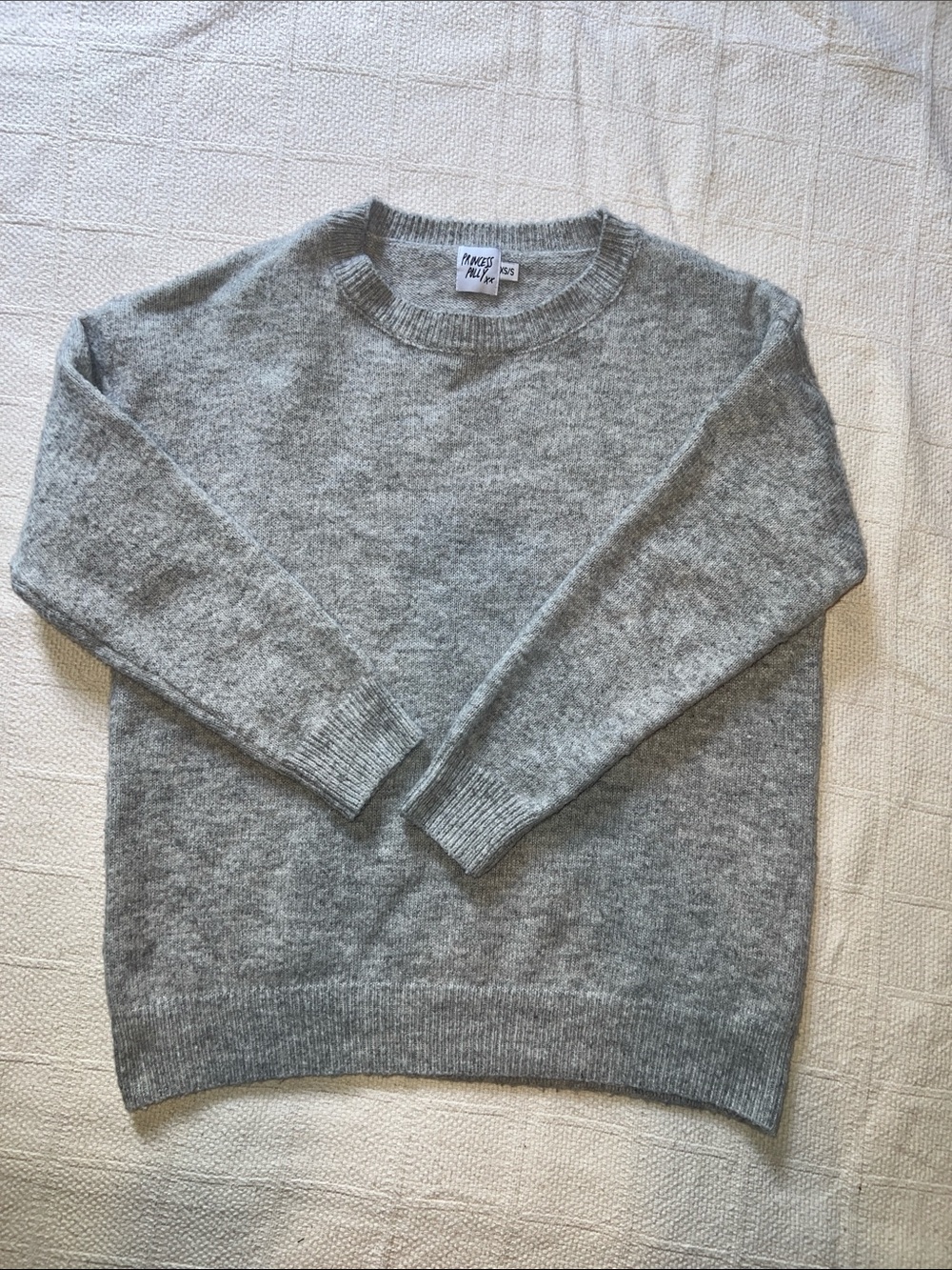 Princess Polly Heather Gray Crewneck Sweater